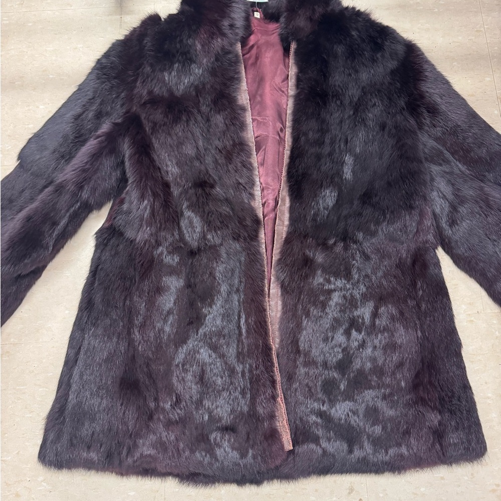 Rabbit Fur Coat Ladies small